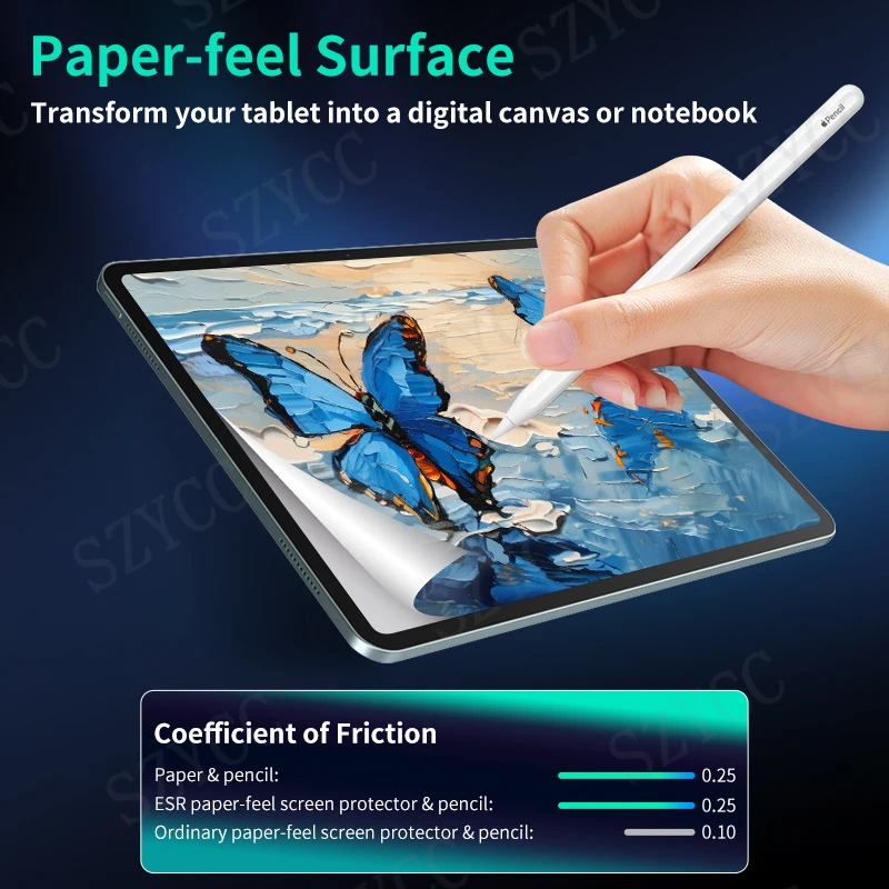 Kualitas Terbaik Anti silau Anti gores kertas merasa sentuh Matte kertas  merasa pelindung layar untuk iPad Pro 11inch 2024
