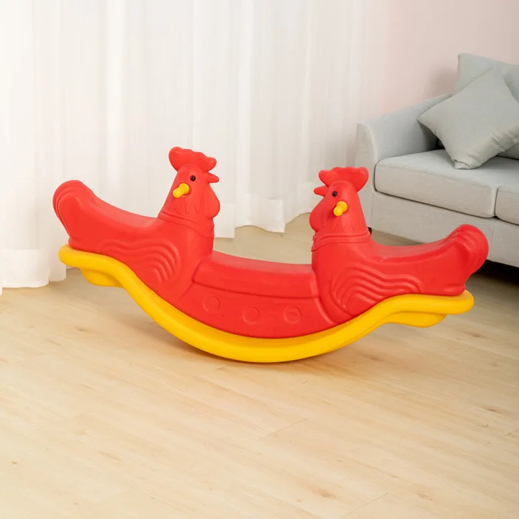 Feelkids PE Plastic Ride-On Rocking Horse Toy for Kids Ages 5-7 Unisex Indoor Amusement Park Use details
