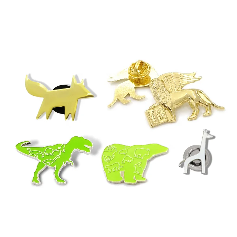 High Quality Custom Metal Craft  Zoo Souvenir Gifts  Kuwaii Animal Lapel Pin  Fridge Magnet