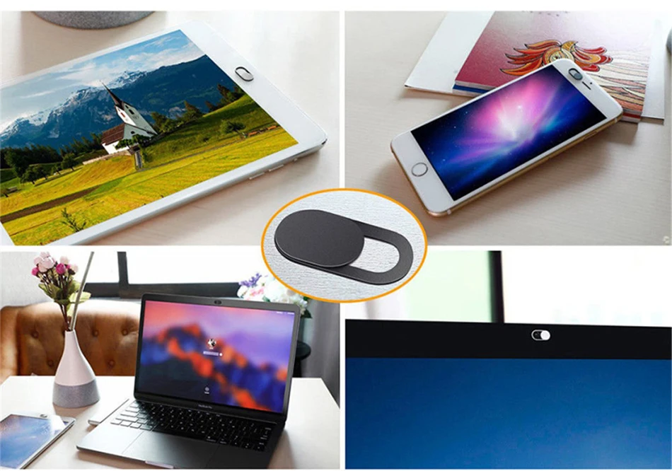 Computer Camera Privacy Cover Computer Lens Protective Cover Webcam Metal Camera Protective  Sticker