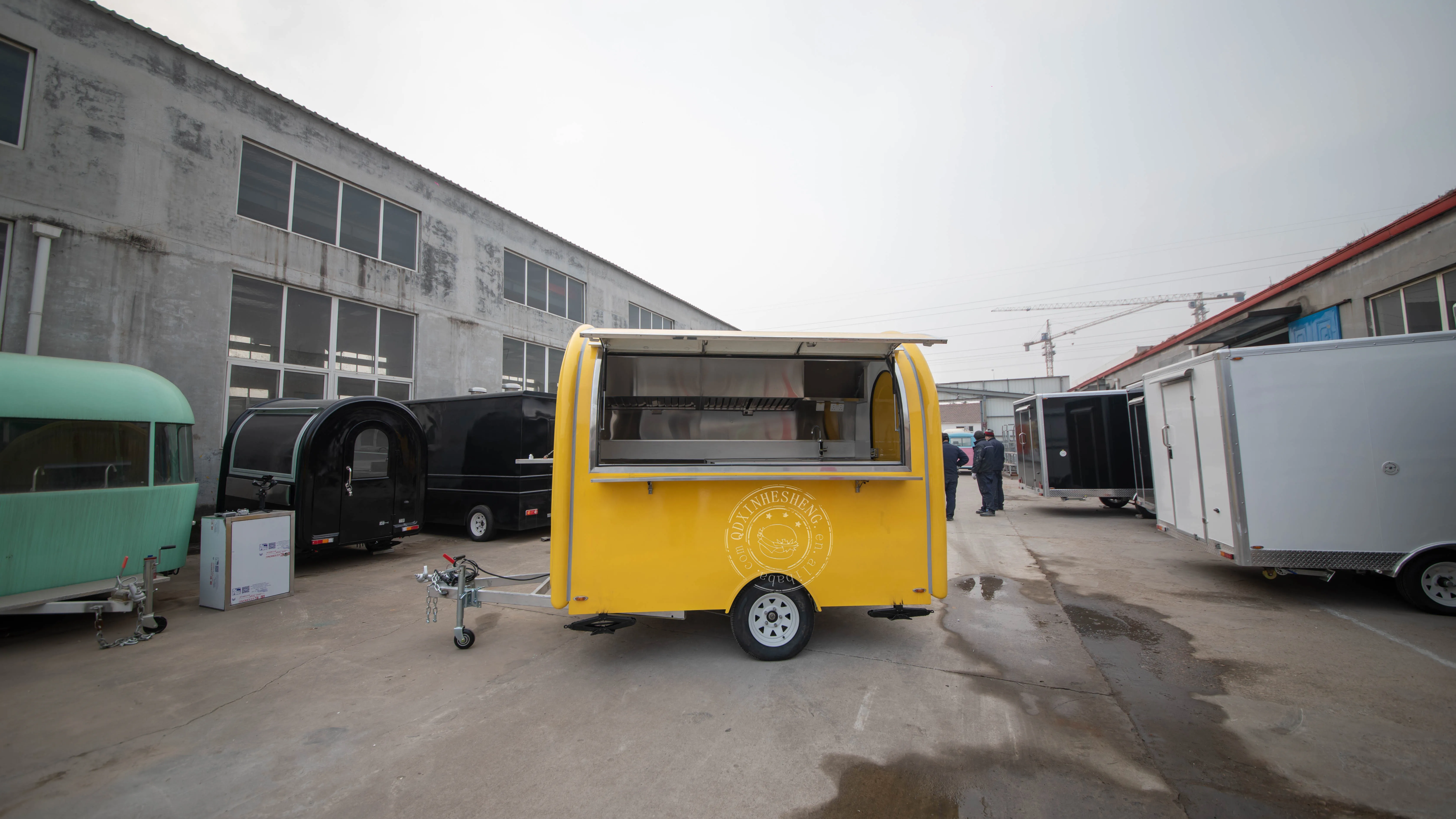 Mobile Food Truck With Full Kitchen Concession Mini Portable Food