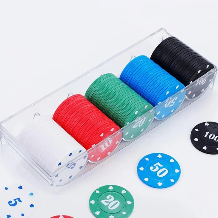 Tray SLOWPLAY Poker Chip Sample Set | Godel Clay & Ceramic Poker Poker Chips