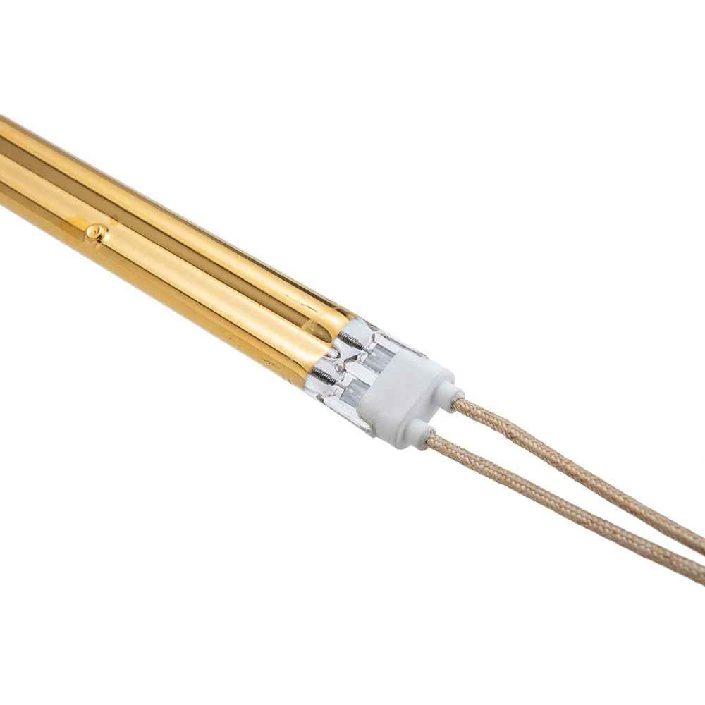 Инфракрасная кварцевая лампа с золотым покрытием