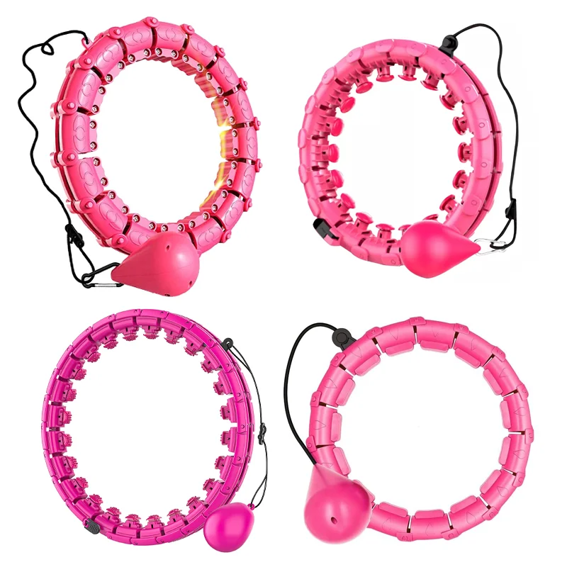 24 Detachable Knots Weighted Hula Hoops Adjustable Smart Digital ...