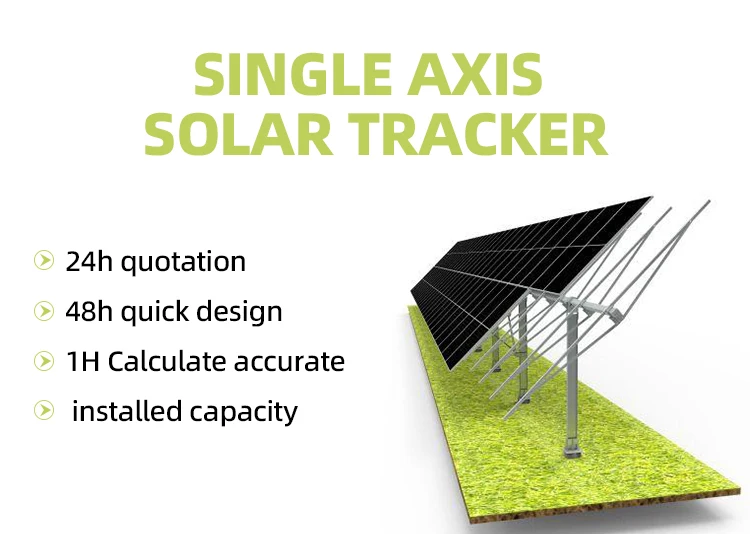 product made in china single axis solar sun tracker solar tracking systems with slew drive-1