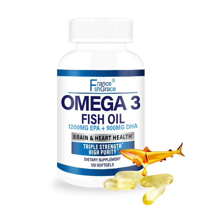 Premium Triple Strength Omega 3 Fish Oil 1200mg Softgel Capsules High ...