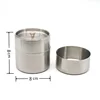 Silver tea canister-small size