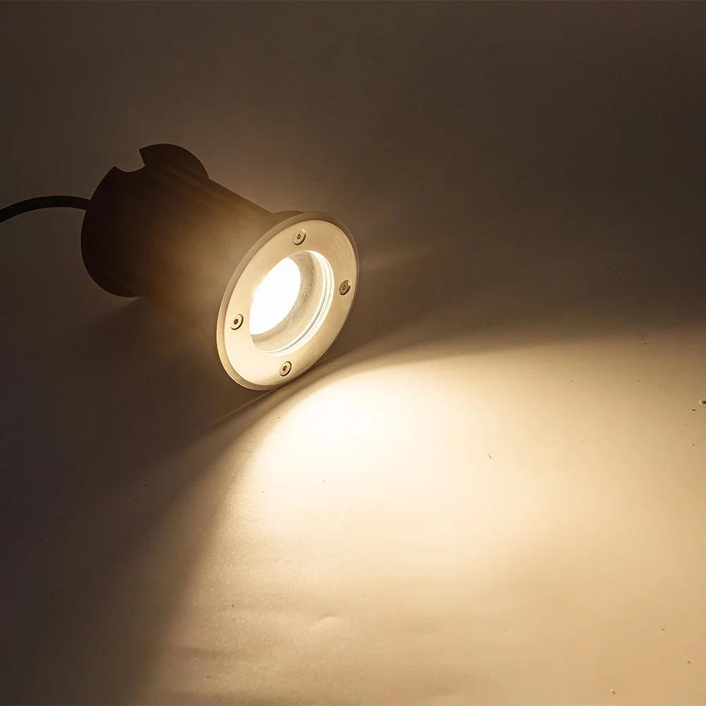 Ip65 Gu10 Base Led Underground Light Ac110v Ac220v Led Inground Lamp Outdoor Lighting Waterproof Floor Lamp