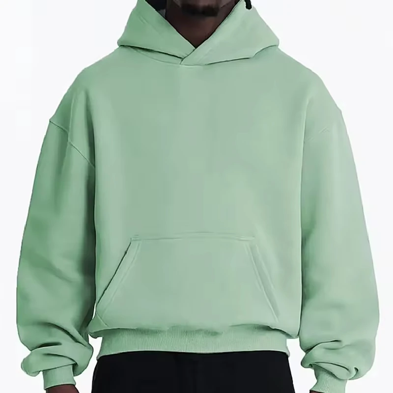 Embroidered Patch Acid Wash Street Wear Custom DTG Printing Rhinestone Men's Heavyweight 100% Cotton Graphic Hoodie gallery 3