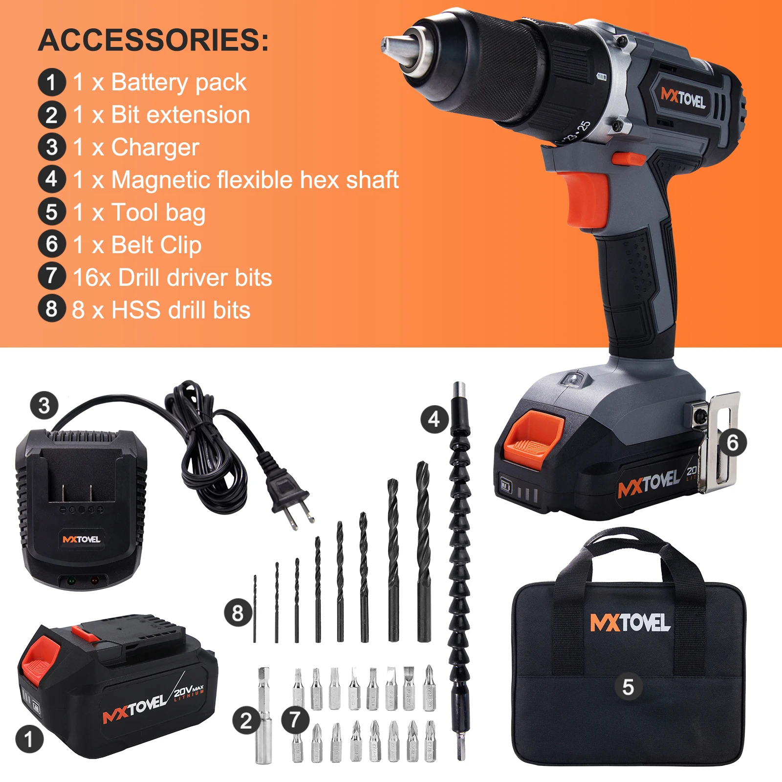 Wholesale 18v Brushless Cordless Drill Machine Li Ion Battery Electric Cordless Driver Drill