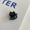 Barrette à cheveux chaton noir