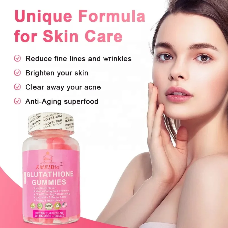 Etiqueta Privada natural de l-glutathione para la piel, gel de colgeno que aclara la piel, reduce el blanqueamiento de la piel Etiqueta Privada natural de l-glutathione para la piel, gel de colgeno que aclara la piel, reduce el blanqueamiento de la piel