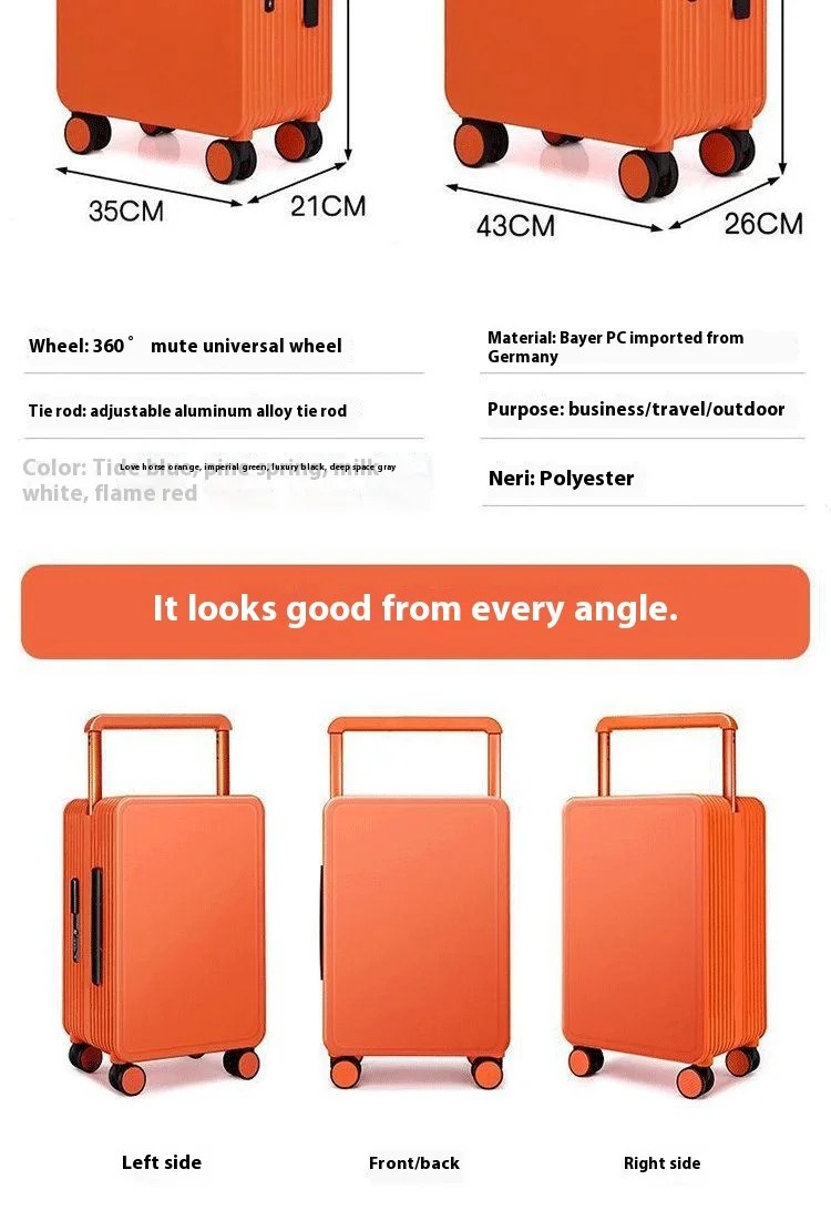 Luxury Customizable TSA Lock Hard Shell Suitcase - Travel in Style