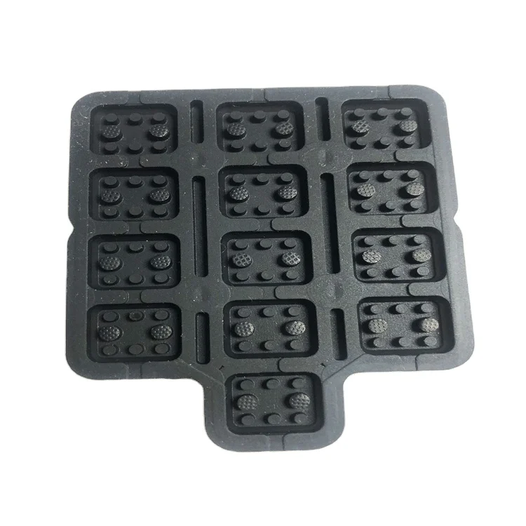 Customize keypads&keyboards screen printing silicone button keypad  numeric silicone rubber keypads with conductive carbon pill