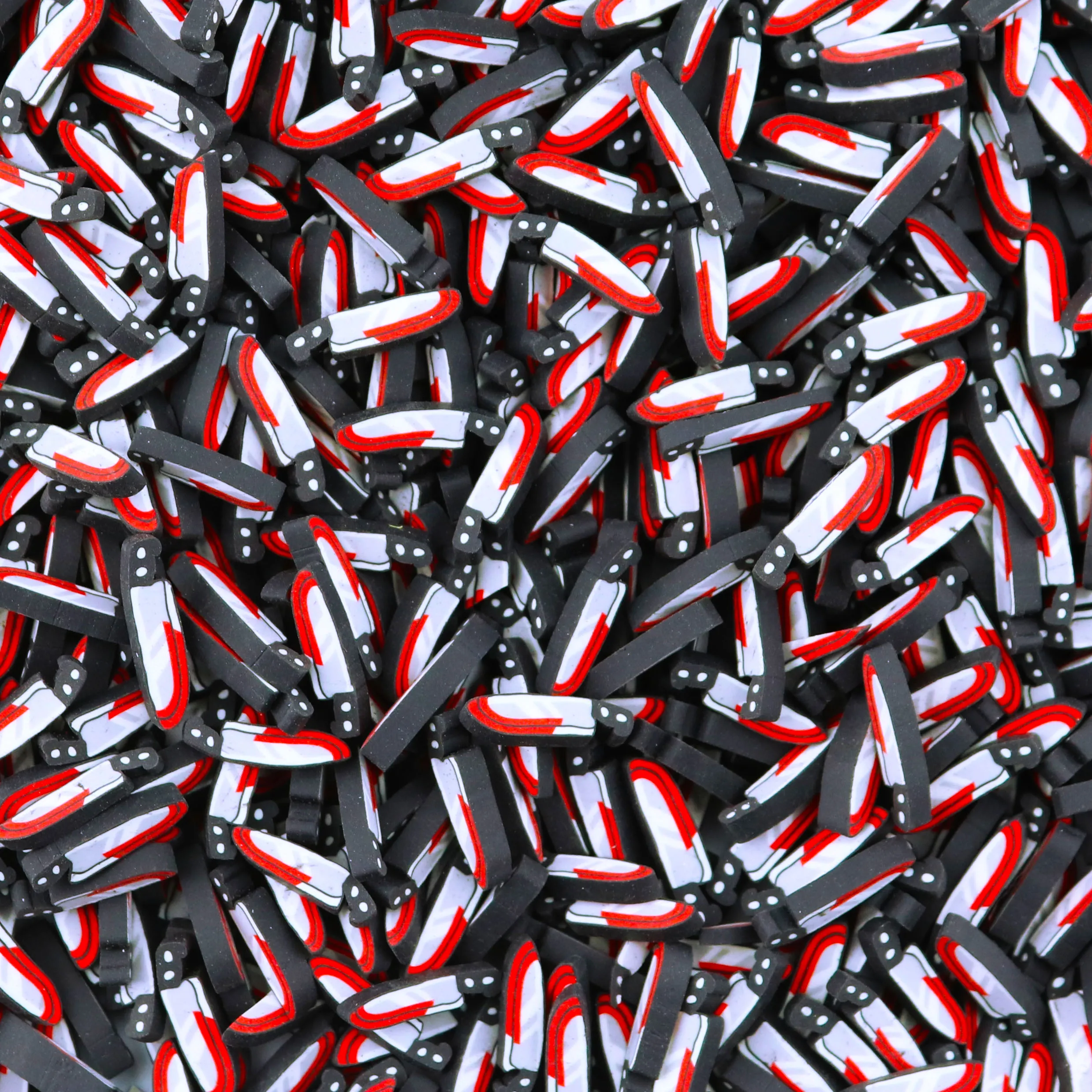 1KG DIY Crafts Halloween Bloody Knife Polymer Clay Slices Sprinkles for Slime Crafts Supplies