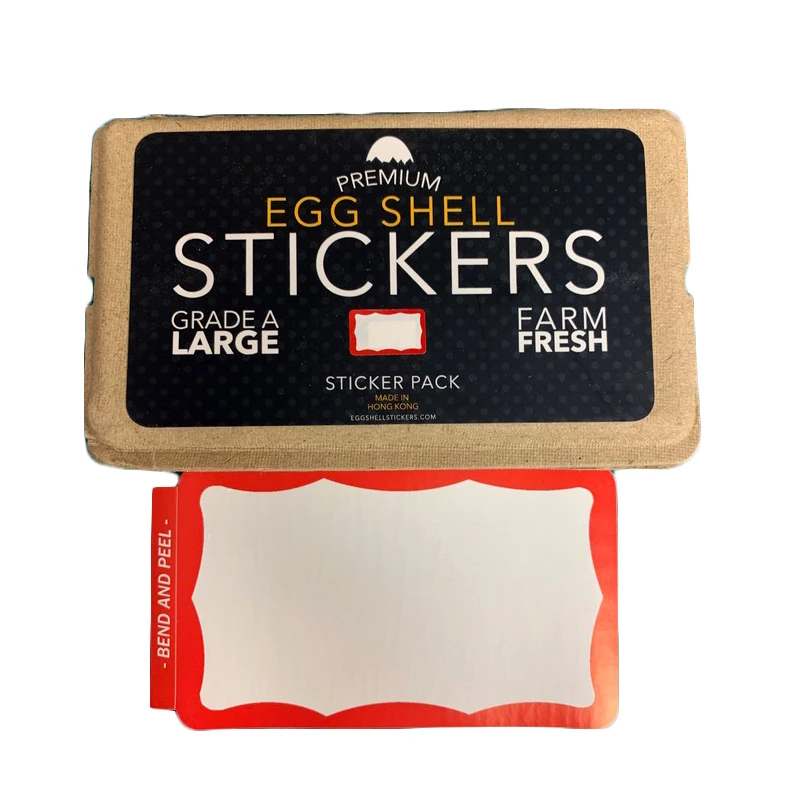 2020 Custom Colorful Eggshell Sticker Labels Warranty Fragile Label Eggshell Sticker Custom
