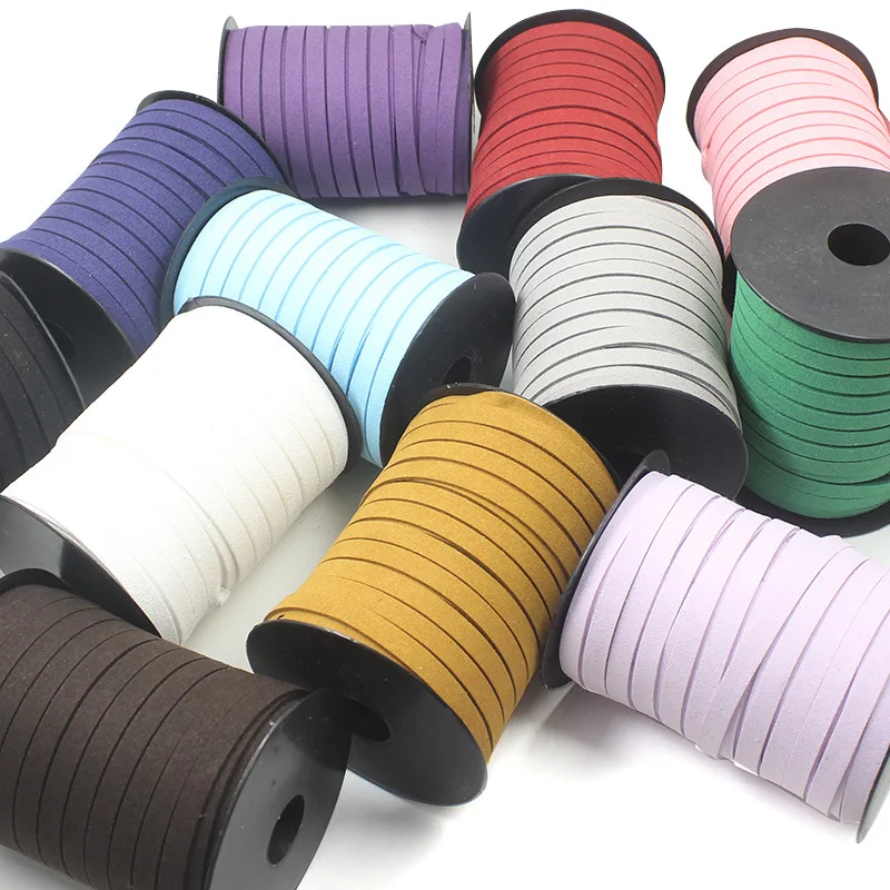 
Wholesale 8mm flat faux suede leather cord for making bracelet and necklaces 