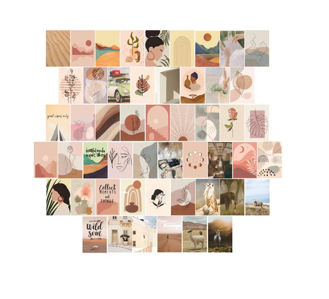 50 highest quality A4 prints On Card Details about   Wall Art Collage Kit 