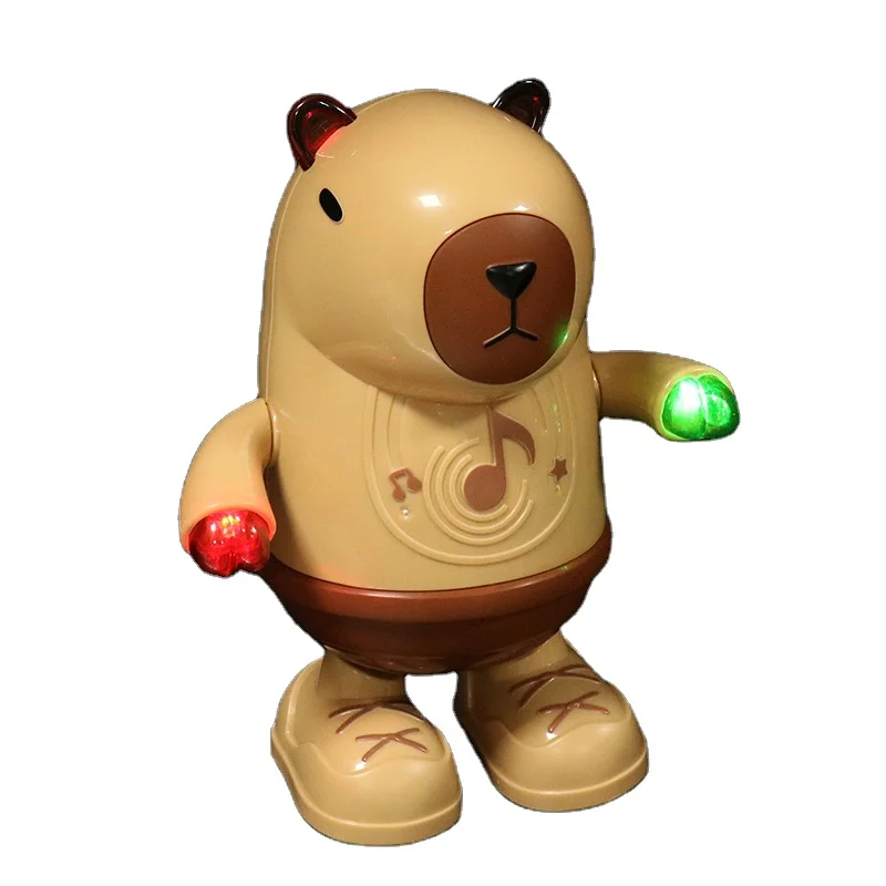 HY198 New Batteries Led Electric Capybara Shaking Dancing