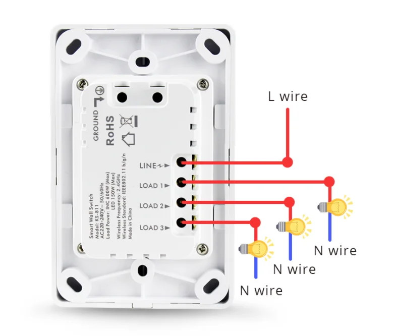 Tuya Zigbee Push Button Light Switch Smart Things Control US AU Physical Mechanical Wall Switches Push Button Interruptor