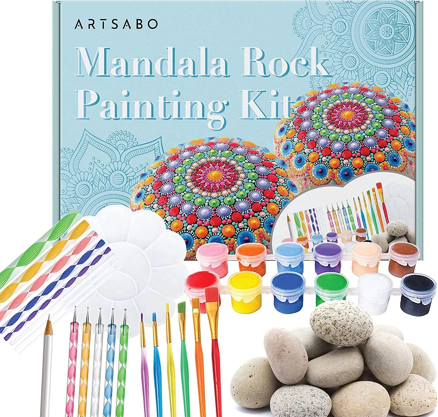 mandala dotting tools rock painting kit