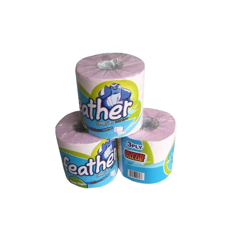 
 100% натуральной древсной Массы Туалетной Бумаги 3-слойные фанерные туалетной бумаги  