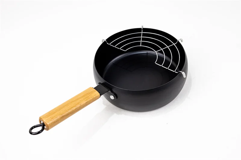 Ht 28cm Carbon Steel Kitchen Cookware Japan Japanese Style Tempura Deep