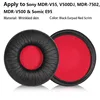 1pcs Wrinkled skin-Black Earpad Red Scrim