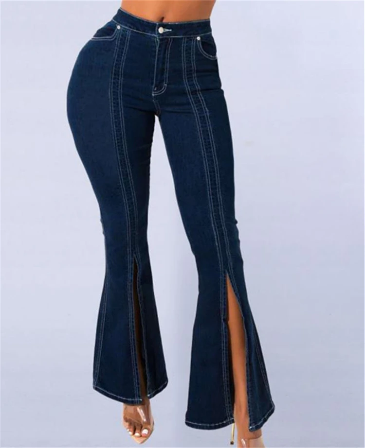 Wholesale Cotton Spandex Elastic Flare Jeans Women Colombiano Tk_6105 - Buy  Jeans,Jeans Women,Jeans Colombiano Product on 