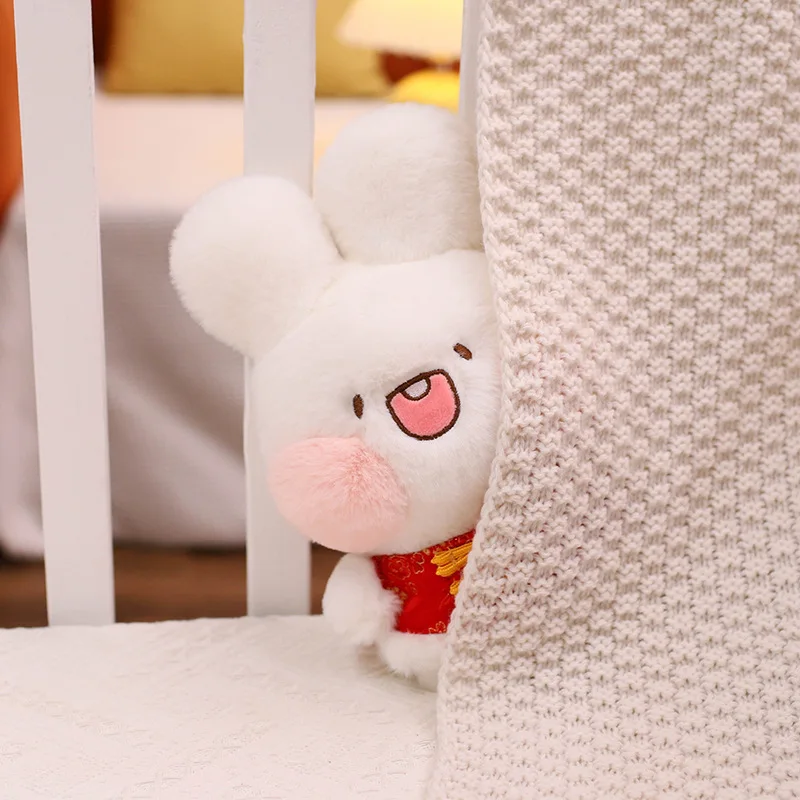 CustomPlushMaker's latest addition: a 24cm Chinese Costume Rabbit Plush Toy Bunny Doll, available for wholesale:Rabbit Plush Toy