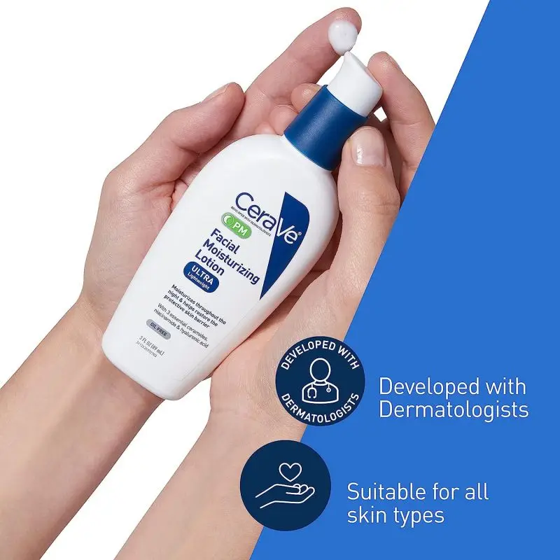 CeraVe Creme hidratante-para-espuma Limpador hidratante Removedor de maquiagem e lavagem facial com ácido hialurônico