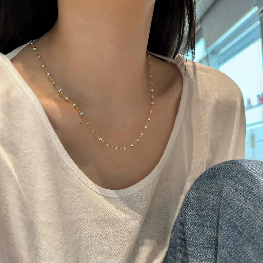 KAKODIY high quality new product design 18K gold plated 925 sterling silver beaded chain women's necklace detail 8