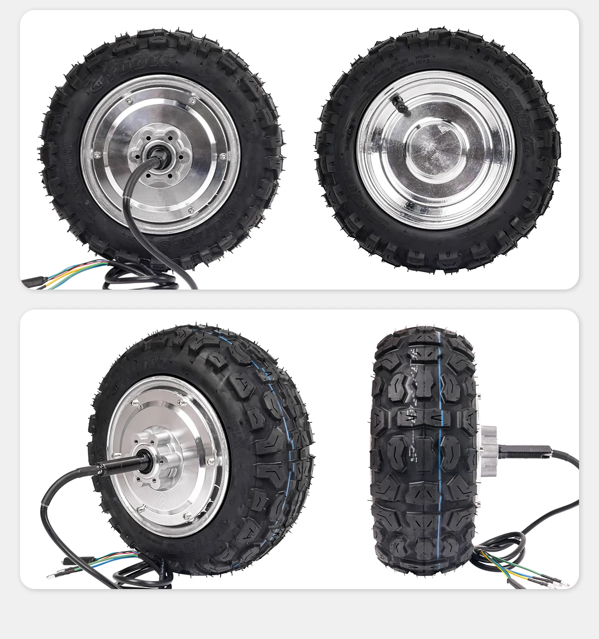 10 Inch 48V 500W 800w 1000w 100N.M 150N.m Low Speed 7-10km/h Electric BLDC Wheel Geared Hub Motor for Agricultural Vehicles