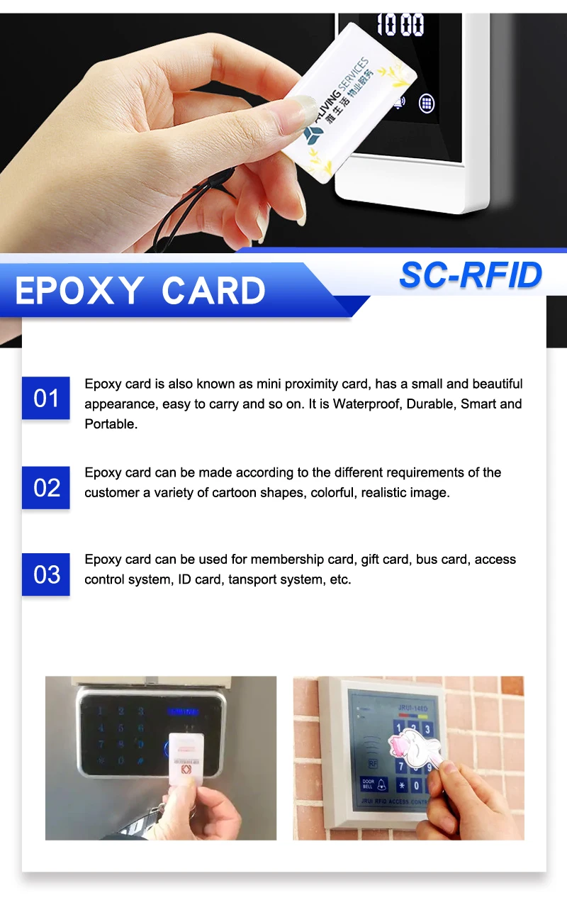 Epoxy Tag for Access Control Card Customized Size Waterproof 13.56mhz ...