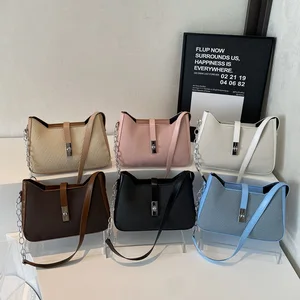 Kalanta 2026 New Crocodile Pattern Semi-circle Hand-held Saddle Bag Niche Design Half-moon Messenger Shoulder Underarm Bag