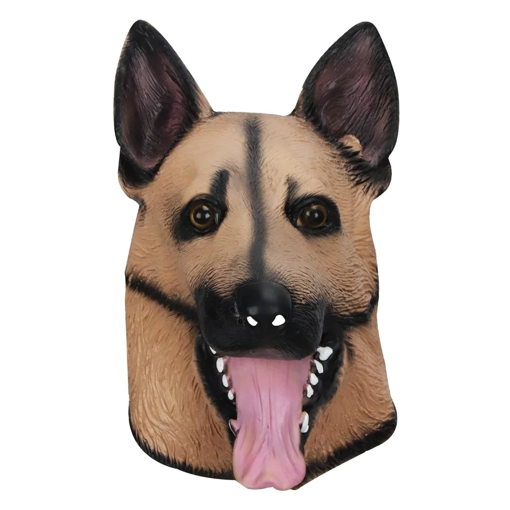 German Shepherd Dog Mask Halloween Costume Latex Head Mask Eagles