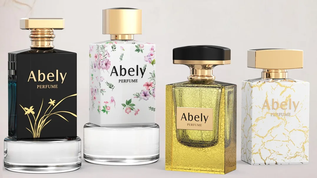 Abely Custom Wholesale Fancy Transparent 50ml Empty Perfume Bottle Square  Luxury Glass Perfume Spray Bottles