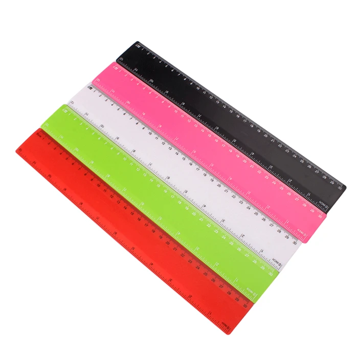 BRTNUP Set 4 Righelli Natalizi Con Tema Cartoon – Righello, Squadre E Goniometro In Plastica Trasparente Per Scuola