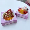 custom ice cream cup + holder box set
