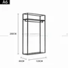 Negro mate L120*W40*H200CM