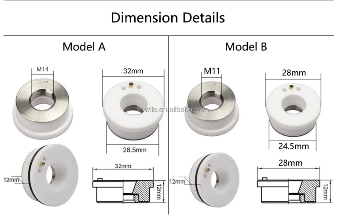 Raytools BM110 BM111 28mm 32mm Laser Ceramic Ring for Fiber Laser ...