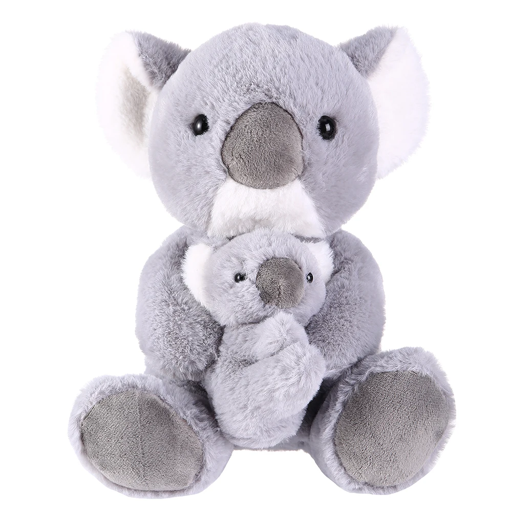 Wholesale Brown Teddy Bear Mom and Baby Stffed Animal Toy Kids Soft Plush  Bear Mom Baby Toy