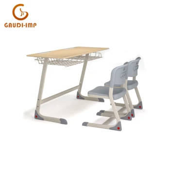 High-Quality Popular Style Factory Outlet Classroom Double School Desk and Chair for Student Ideal for Comfortable Learning