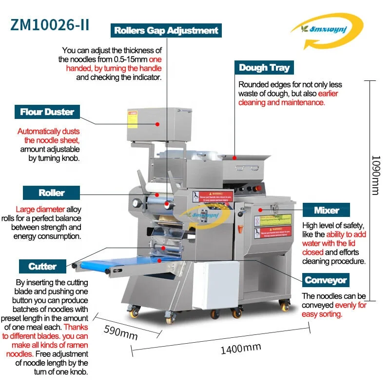 Korean Ramen Noodles Making Machine Commercial Spicy Noodles Maker
