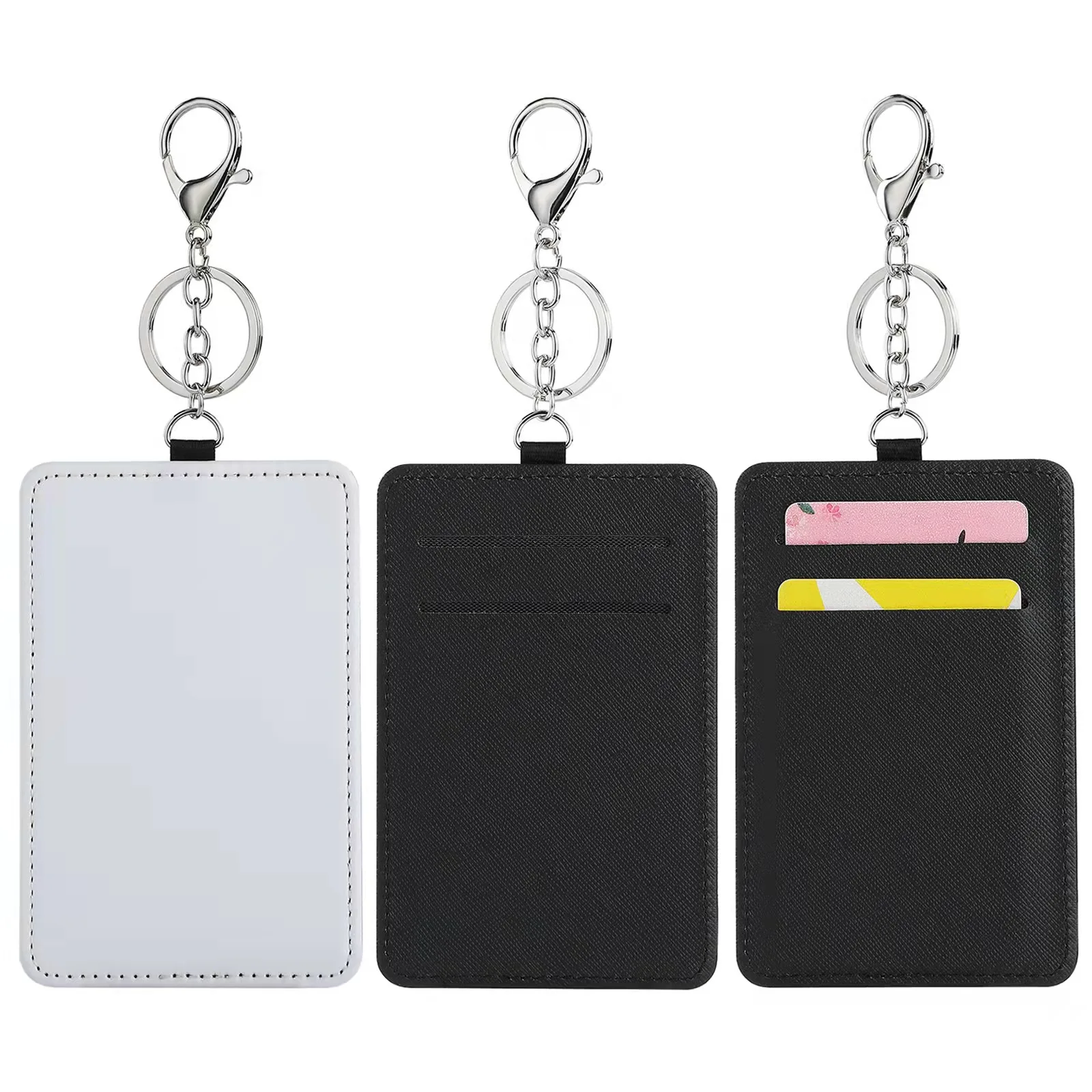 Hot Sale Sublimation Keychain Pu Leather Sublimation Blank Leather 