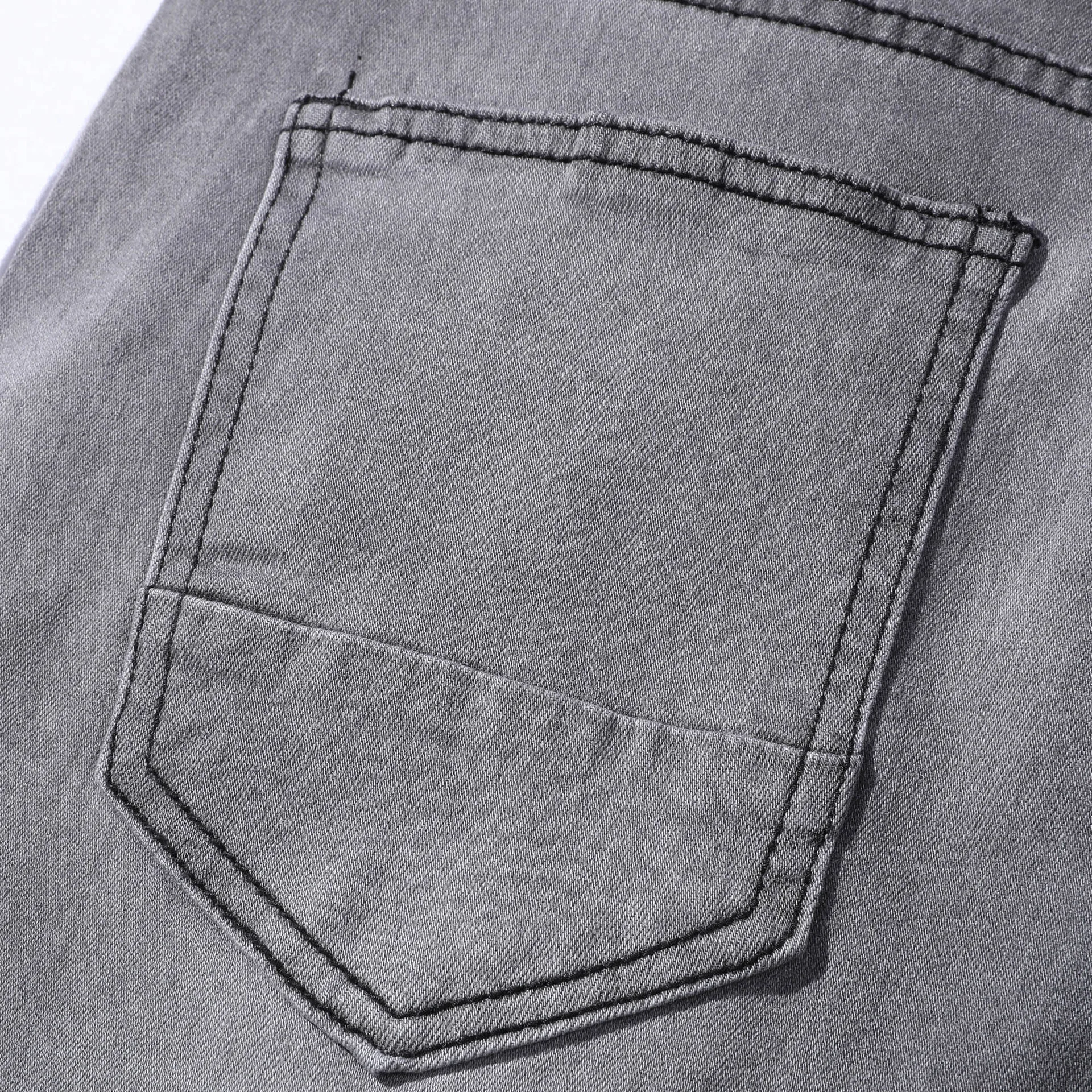 2021 High Quality Denim Slim Fit Fashion Trend Ripped Feet Wholesale Custom Plus Size Men Jeans