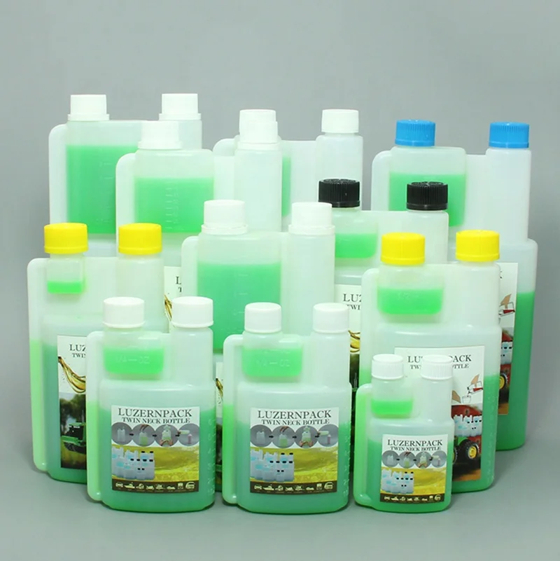10 oz 300ml HDPE Dual Chamber Plastic Standard Squeeze Bottle for Dosing WHISKY or BRANDY