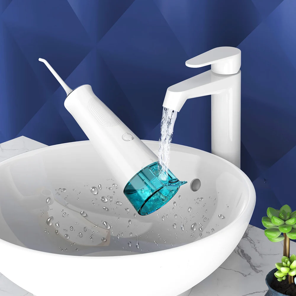 Nicefeel FC2630 Ozone Water Flosser IPX7 Wireless Water Flosser  Water Tank Portable Ozone Dental Flosser Ozone Cleaner