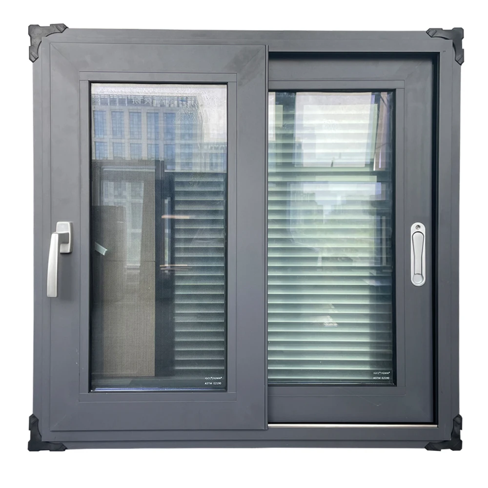 Minglei Minglei Special Glass Heat Insulated Sliding Window Office Aluminum Sliding Glass Window Double Glazed Aluminum Sliding Windows