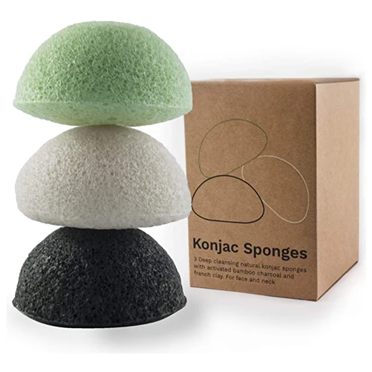 Factory Stock Cheap Skin Care Face Sponge Natural Organic Konjac Sponge For All Skin Hypoallergenic Cleansing